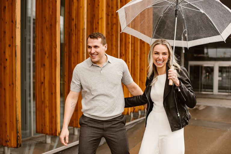 I & D | Rainy Day Engagement Session in Windsor ON