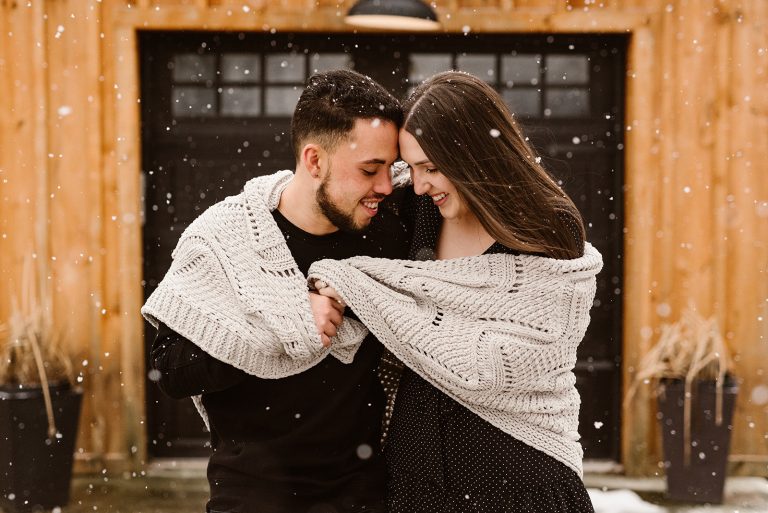 Winter Engagement Session full of snow and love.
