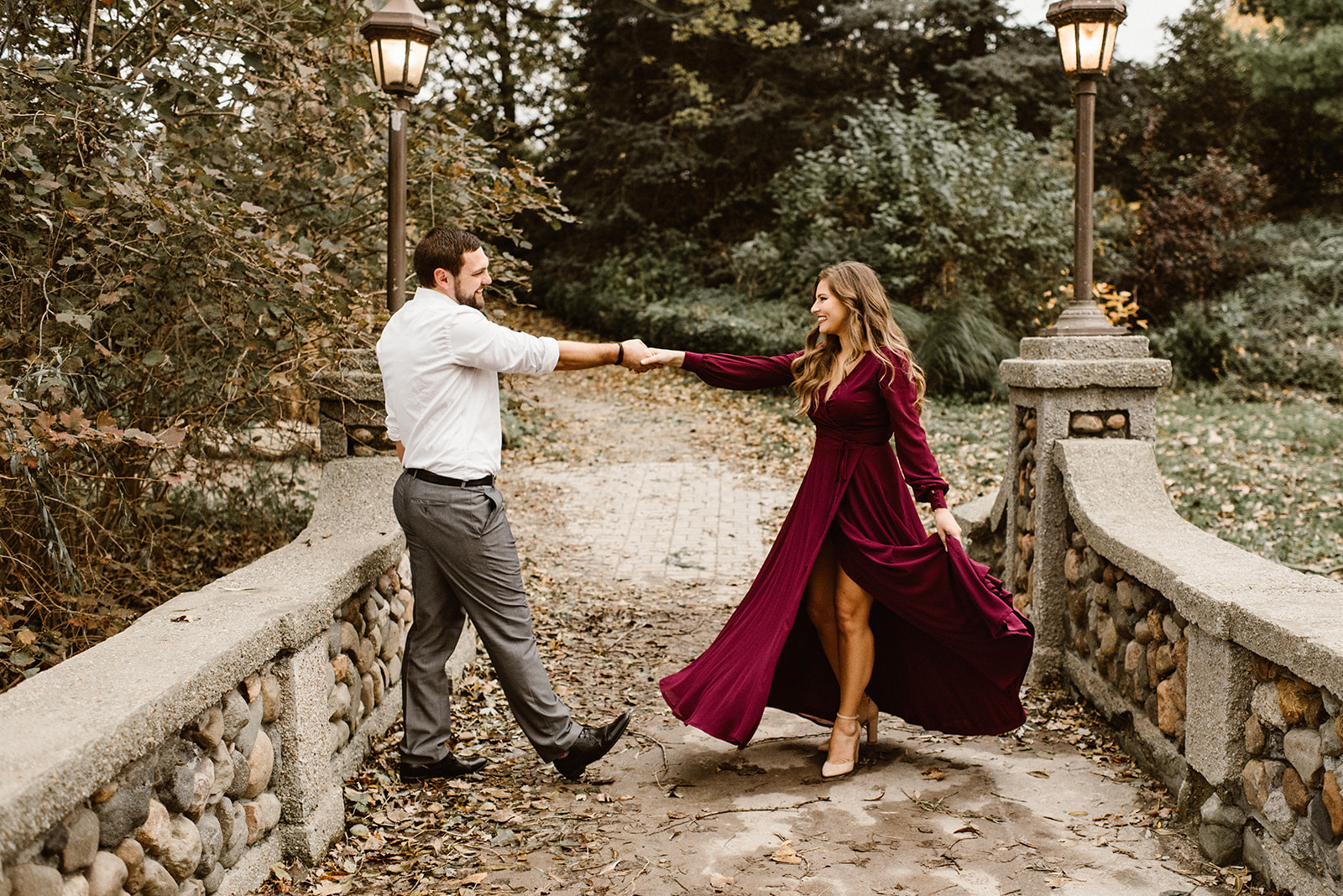 engagement session at lakeside park in Kingsville